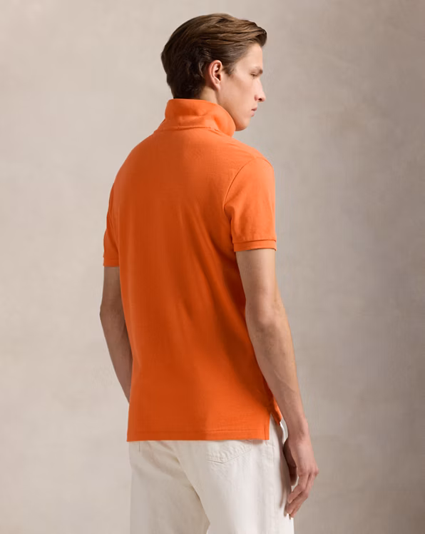 Slim Fit Mesh Polo Shirt