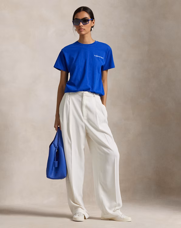 Logo Cotton Jersey Crewneck Tee