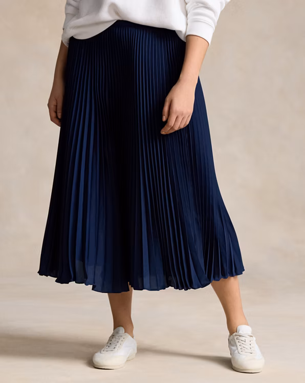 Pleated Georgette Skirt