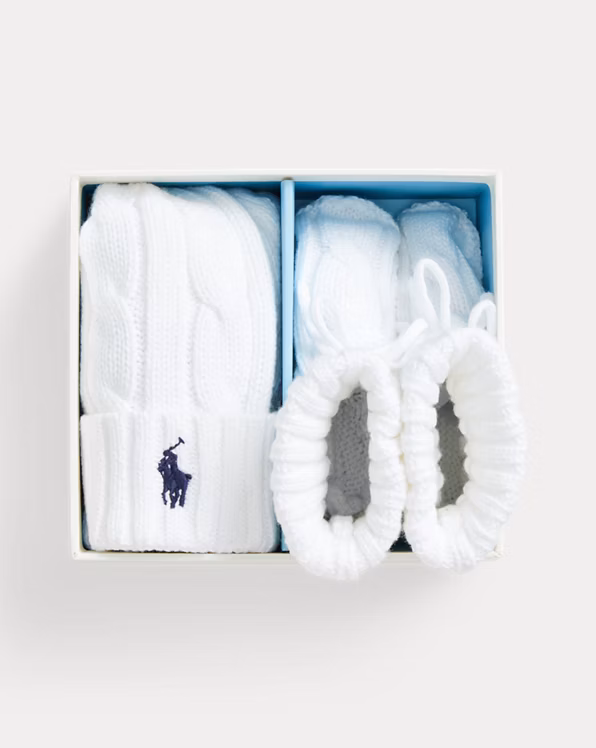 Cotton Beanie & Bootie Set