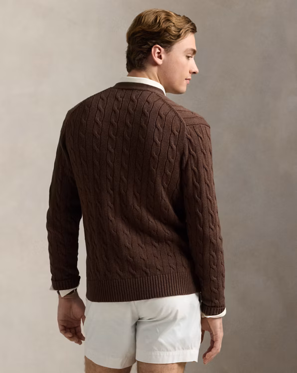 Cable-Knit Cotton Cardigan