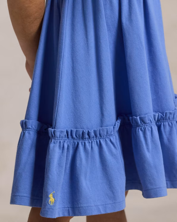 Smocked Cotton Jersey Dress