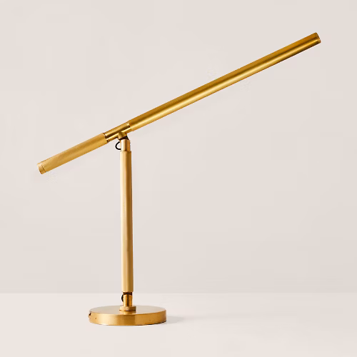 Barrett Knurled Boom-Arm Desk Light