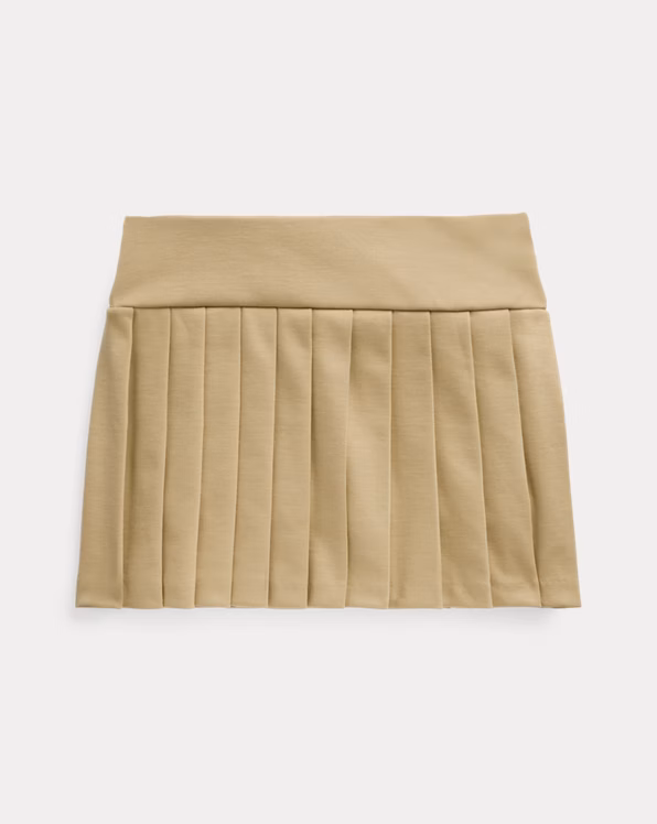 Pleated Ponte Skort
