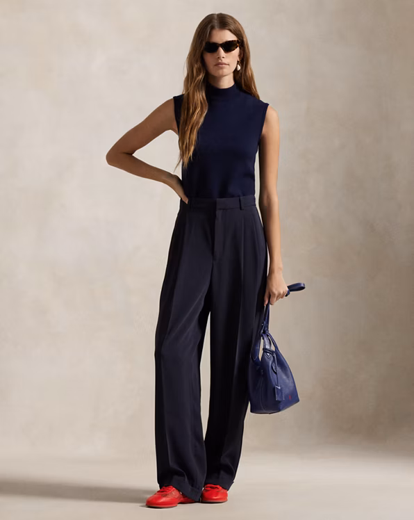 Sleeveless Roll Neck Jumper