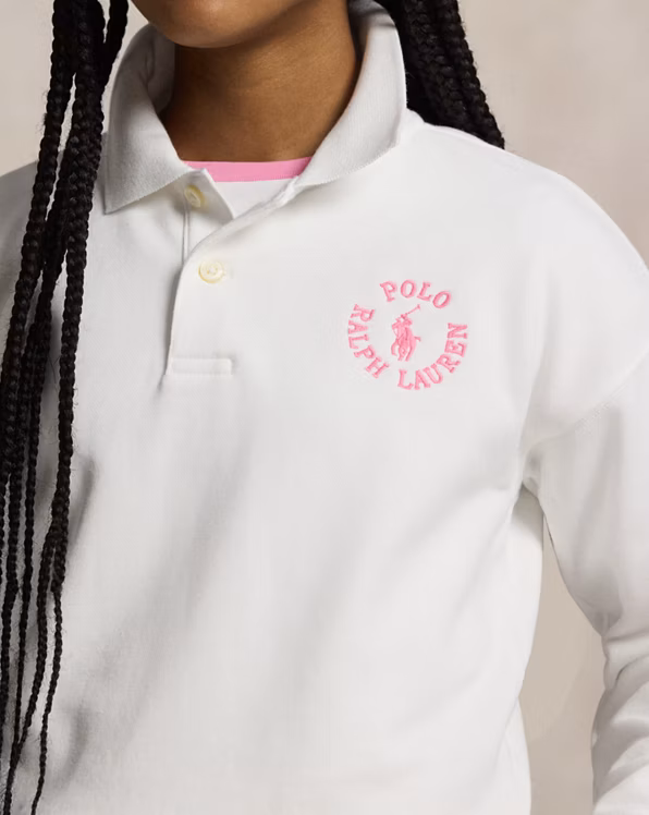 Logo French Terry Polo Sweatshirt