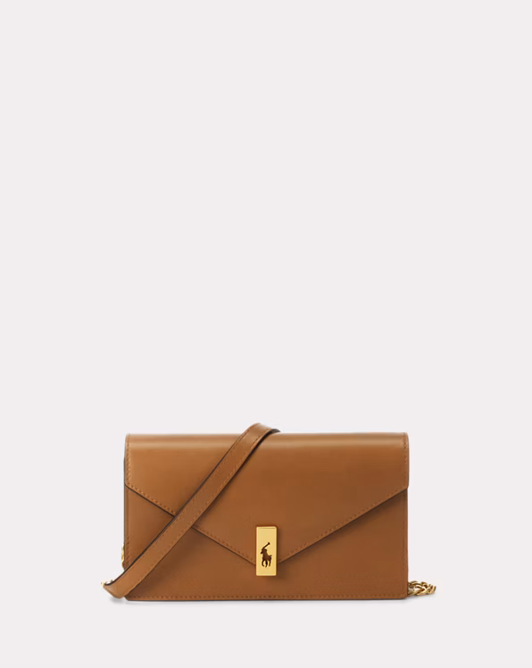 Polo ID Leather Chain Wallet and Bag