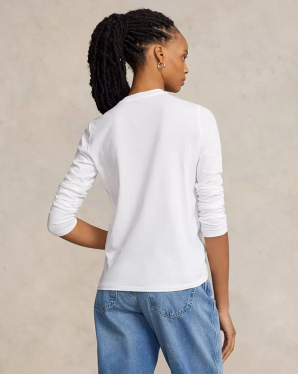 Long-Sleeve Jersey Crewneck T-Shirt