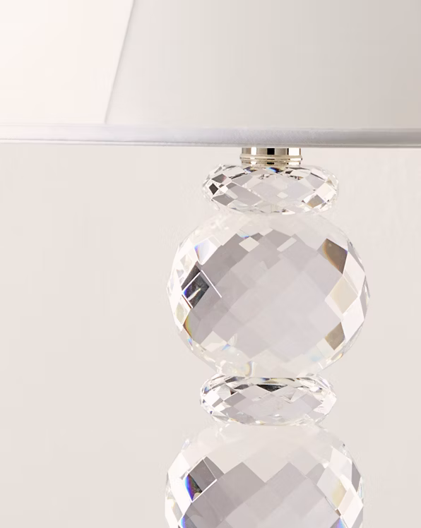 Faceted Crystal Lamp