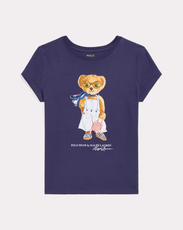 Polo Bear Cotton Jersey T-Shirt