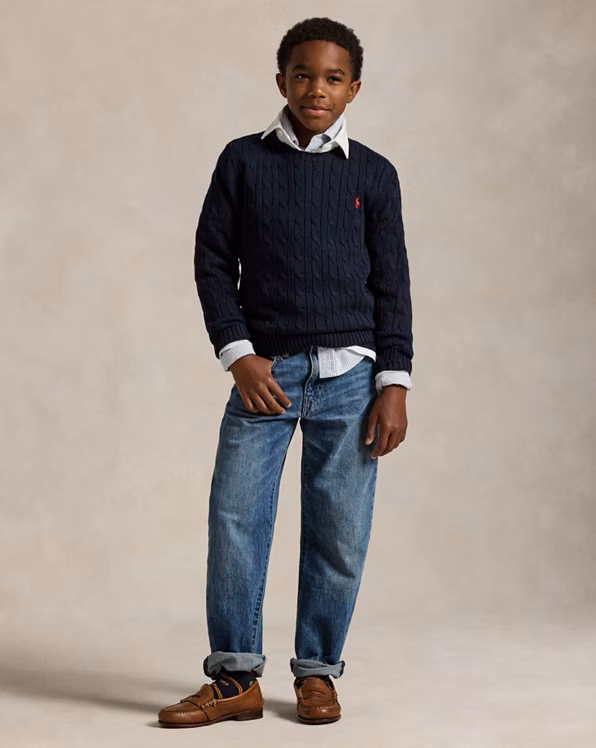 Cable-Knit Cotton Jumper