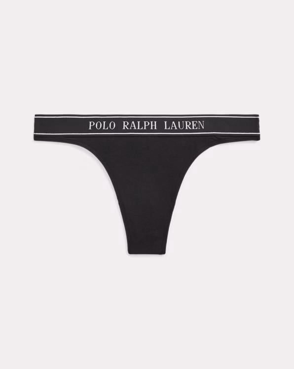 Repeat-Logo Low-Rise Thong