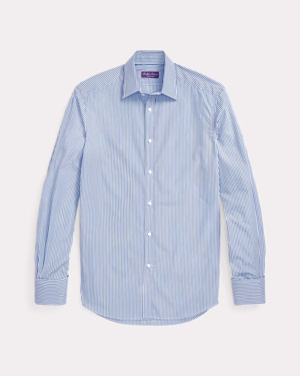 Bengal-Stripe Poplin French Cuff Shirt