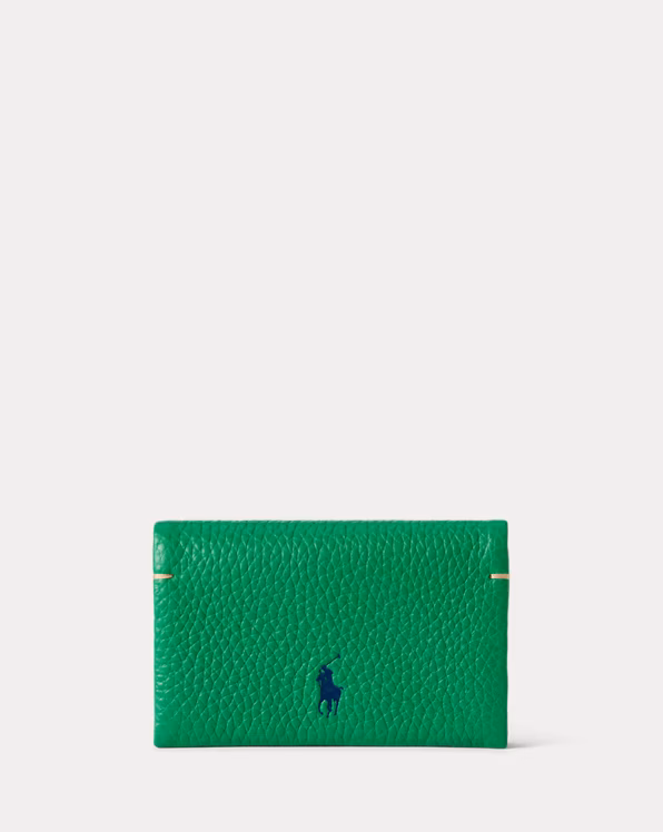 Polo Play Leather Snap Card Case