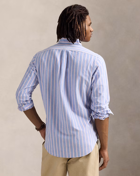 Custom Fit Striped Oxford Shirt