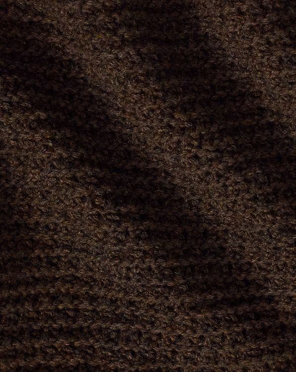 Crochet-Panelled Knit Cotton Waistcoat