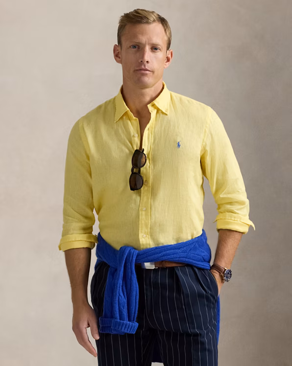 Slim Fit Linen Shirt