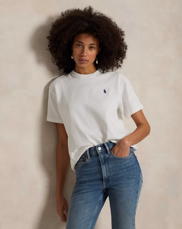 Relaxed Fit Cotton Jersey Tee