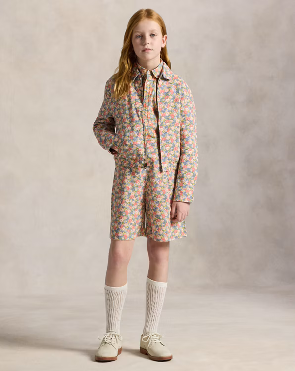 Floral Linen-Cotton Jacket