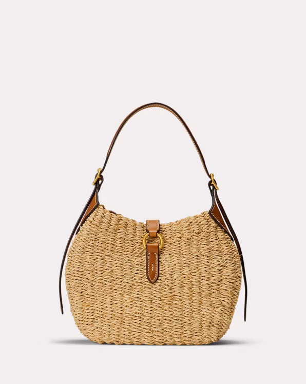 Polo ID Raffia Small Shoulder Bag