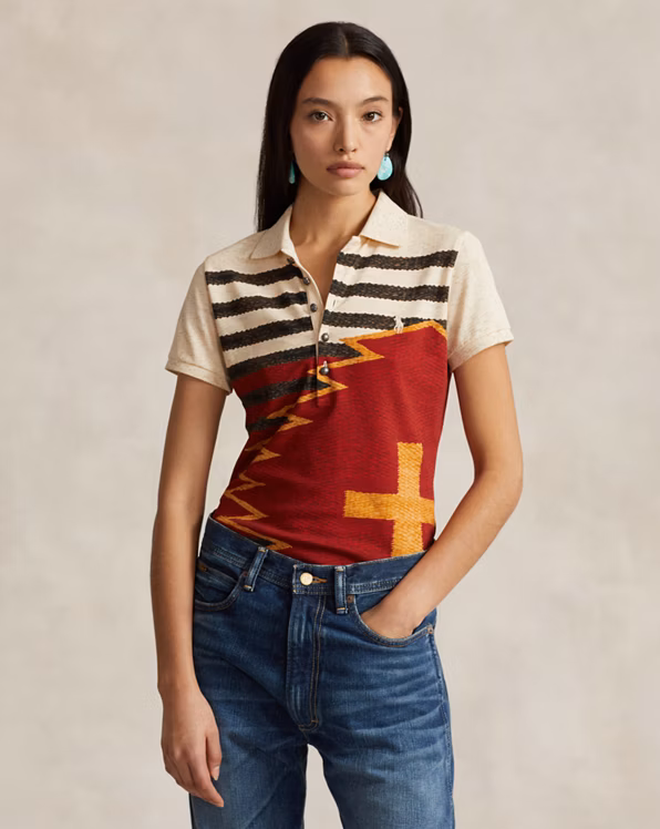 PRL x Naiomi Glasses Mesh Polo Shirt