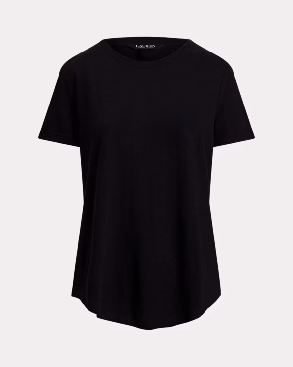 Linen-Blend Jersey Tee