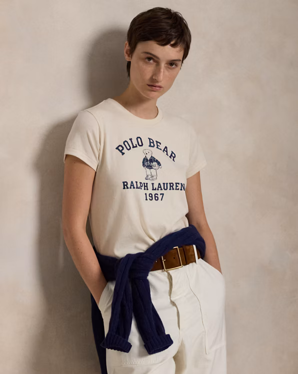 Polo Bear Cotton Jersey T-Shirt