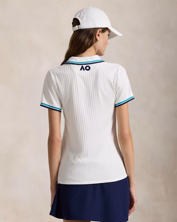 Australian Open Rib-knit Polo Shirt
