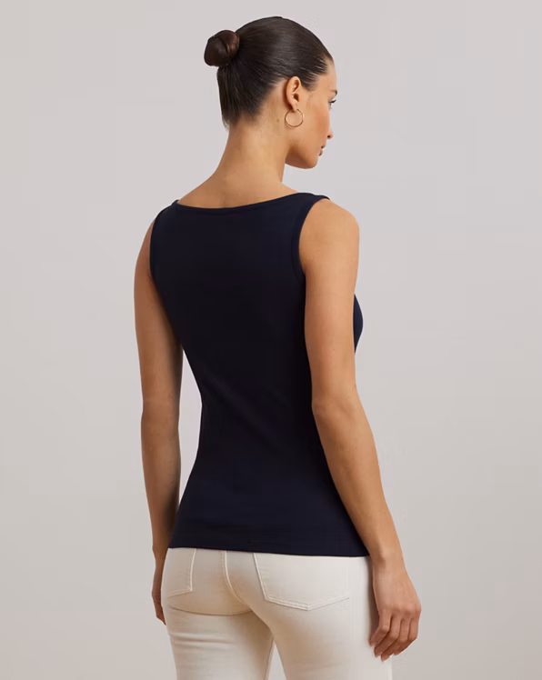 Stretch Cotton Tank Top