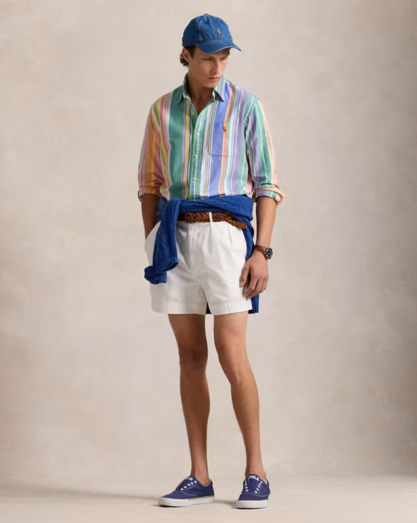 Custom Fit Striped Oxford Shirt