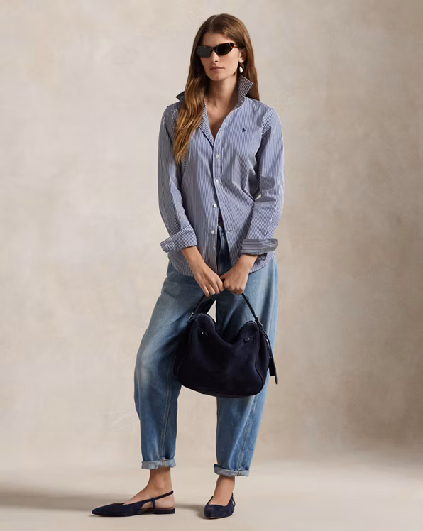 Polo ID Suede Satchel