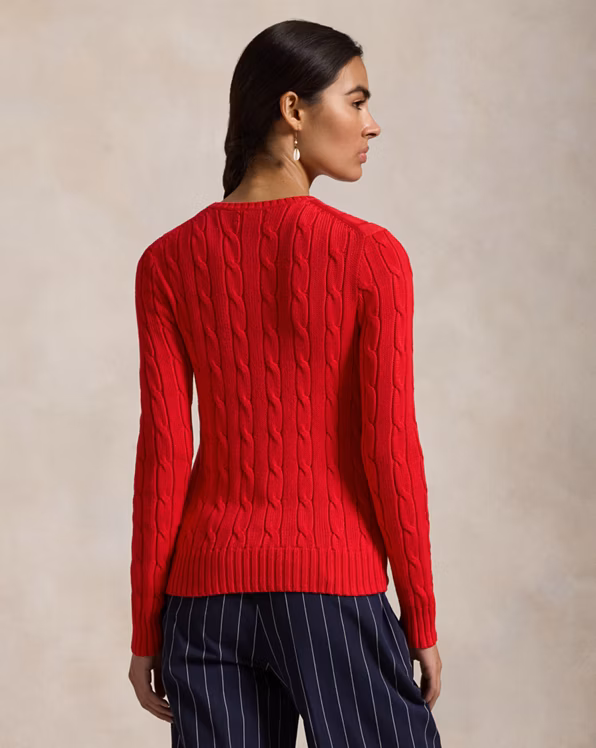 Cable-Knit Cotton Crewneck Jumper