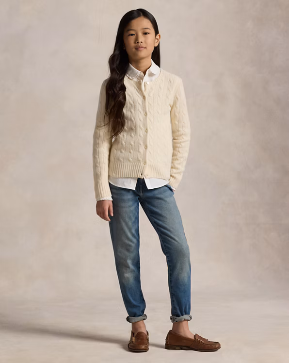 Cable-Knit Cashmere Cardigan