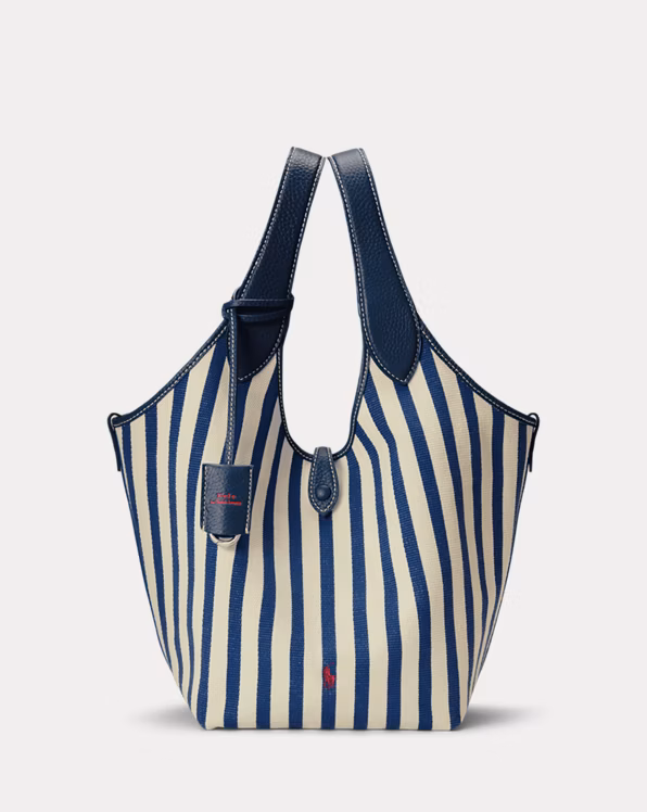 Polo Play Striped Canvas Tote