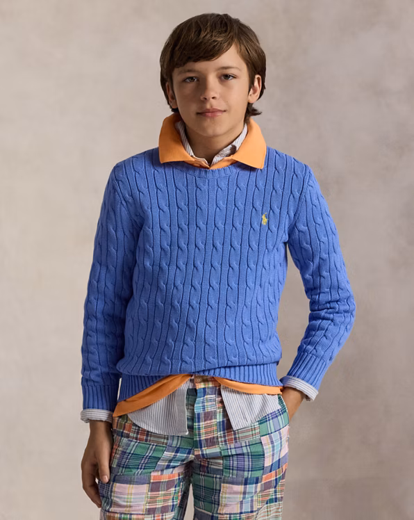 Cable-Knit Cotton Jumper