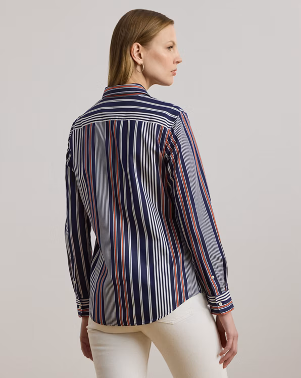 Classic Fit Striped Broadcloth Shirt
