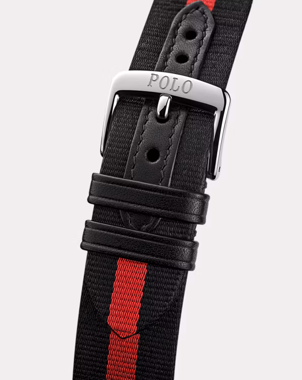 Striped Silk Watch Strap