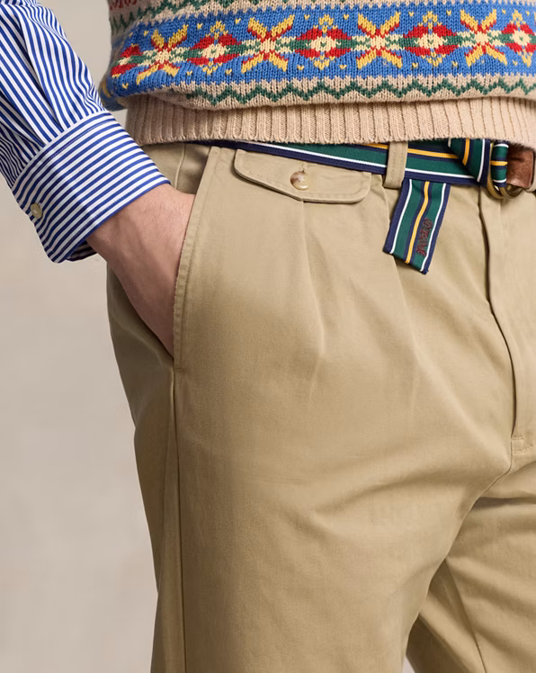 Whitman Relaxed Fit Pleated Trouser