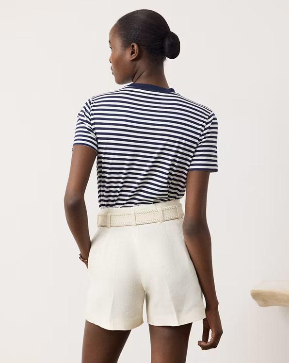 Hallie Striped Cotton Jersey Tee