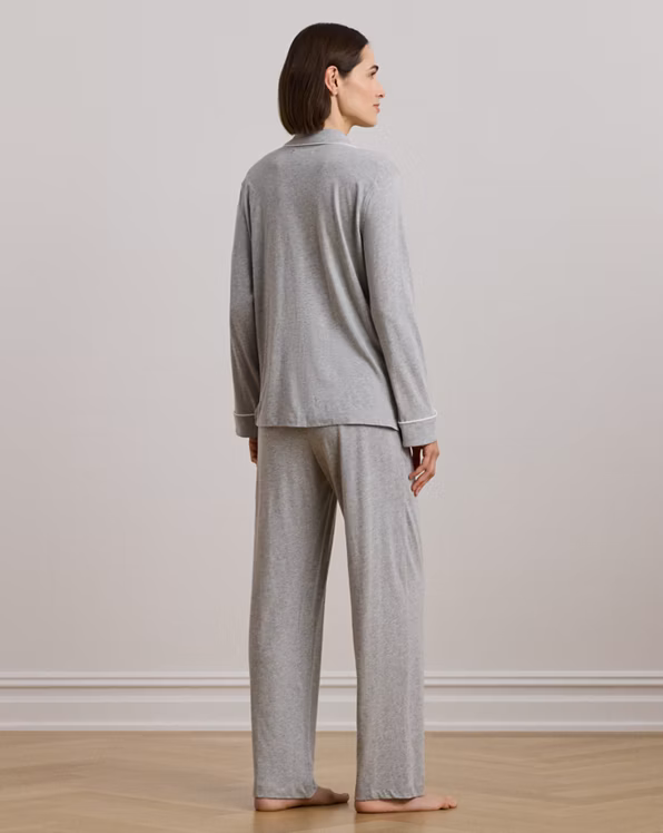 Cotton-Blend Jersey Sleep Set