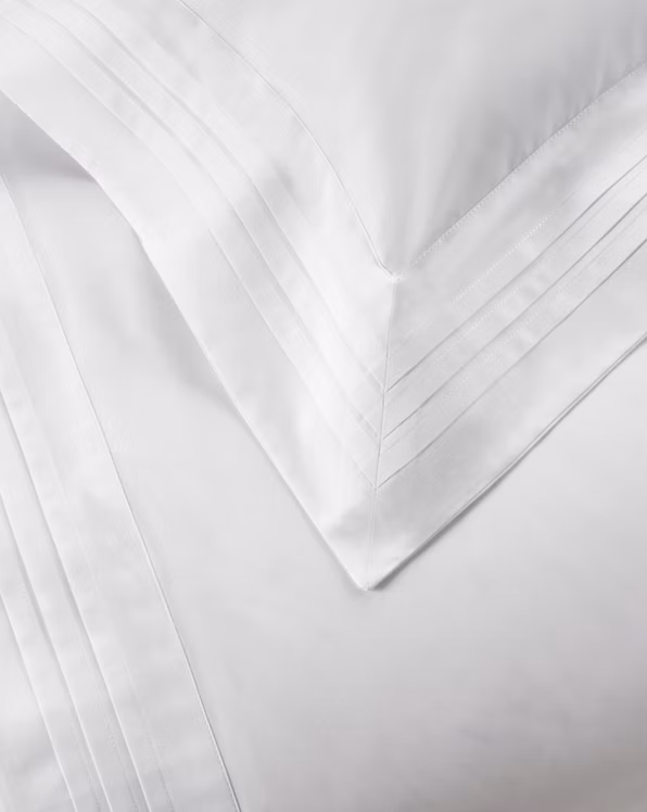 Cotton Tuxedo Pleat Duvet Cover