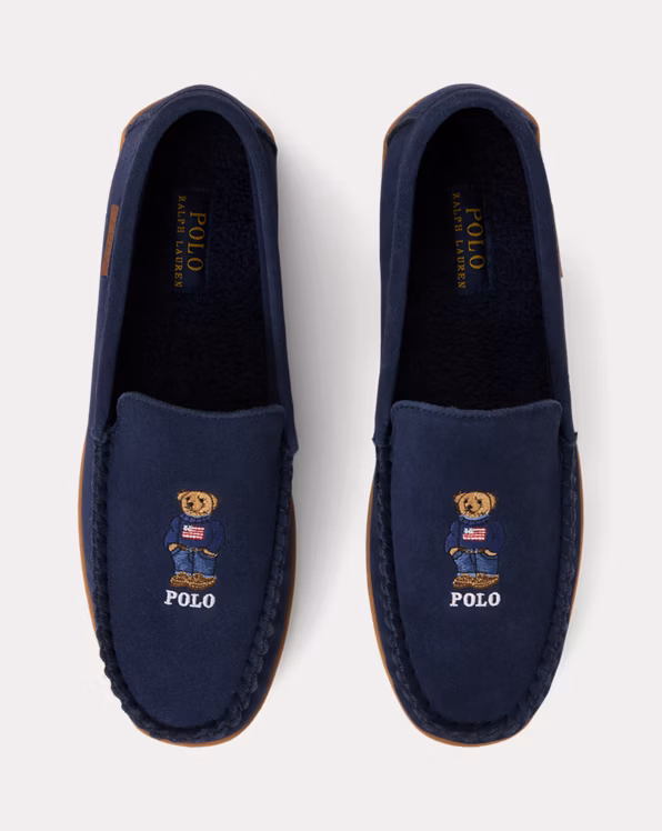 Brenan Polo Bear Suede Slipper