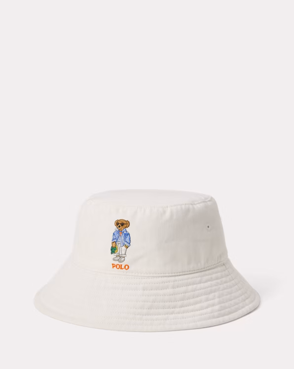 Polo Bear Cotton Bucket Hat