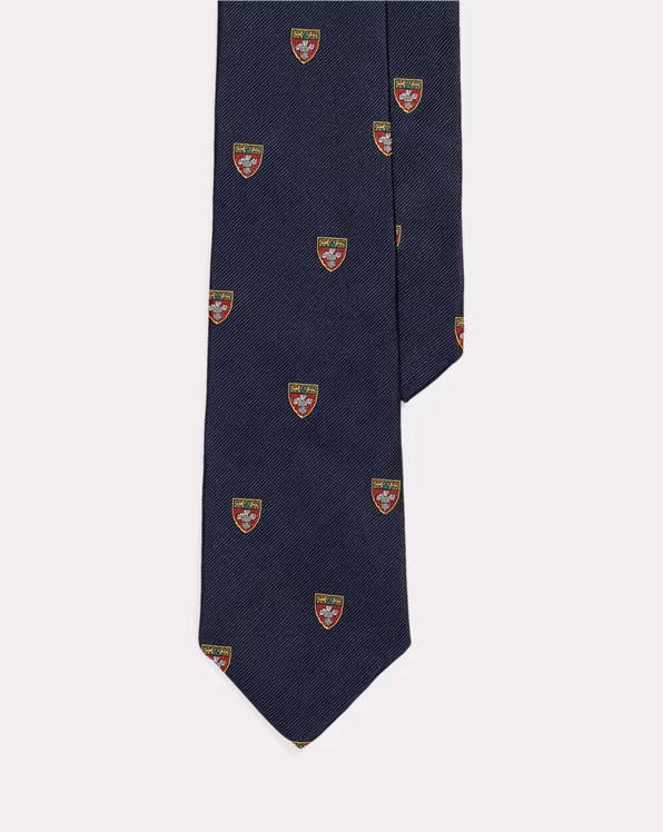 Silk Repp Narrow Club Tie