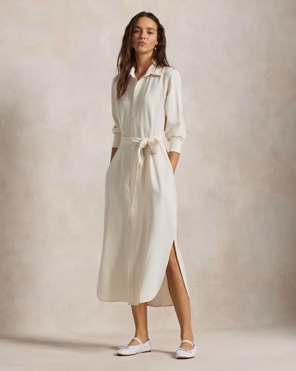 Satin Shirtdress