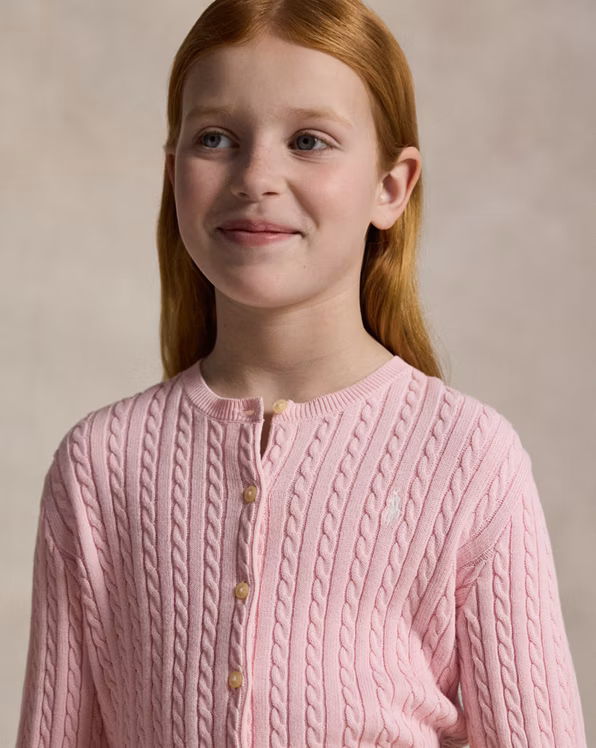 Mini-Cable Cotton Cardigan