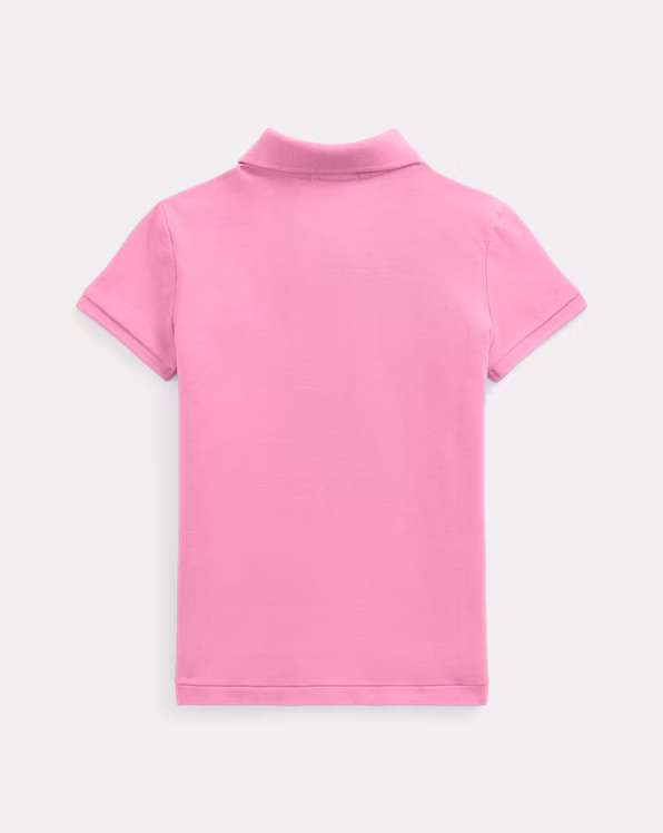 Stretch Cotton Mesh Polo Shirt