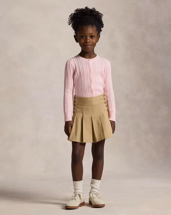 Mini-Cable Cotton Cardigan