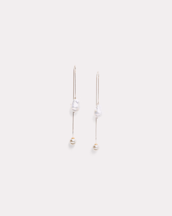 Threader Pearl Earrings