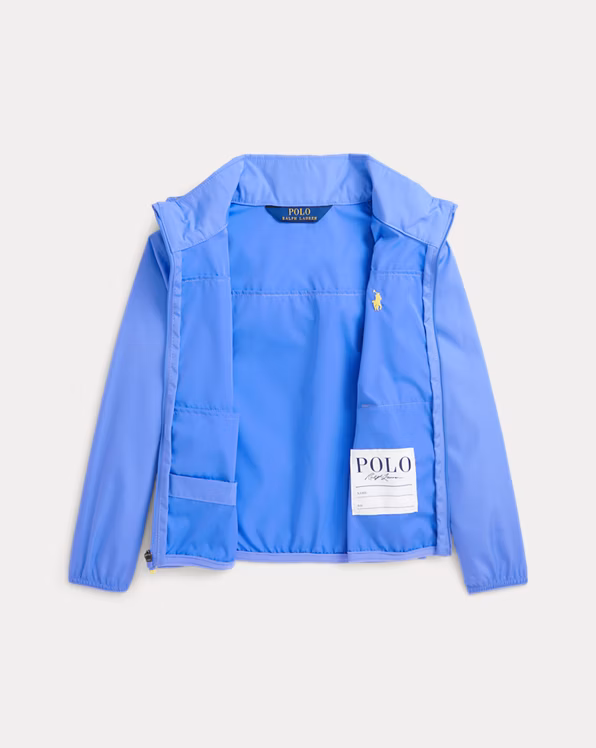 Packable Water-Repellent Hooded Jacket